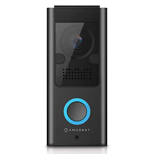 Amcrest 1080P Video Doorbell Camera Pro, Outdoor Smart Home 2.4GHz WiFi Doorbell Camera (Wired Power), MicroSD Card, PIR Motion Detect, RTSP, IP55 Weatherproof, 2-Way Audio, 140º Wide-Angle AD110